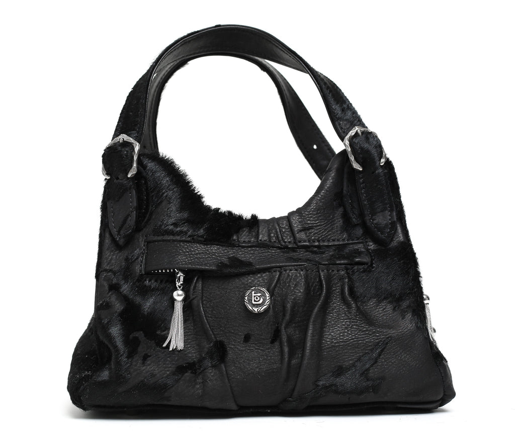 Minnie - Hair-On Calf Leather - Black