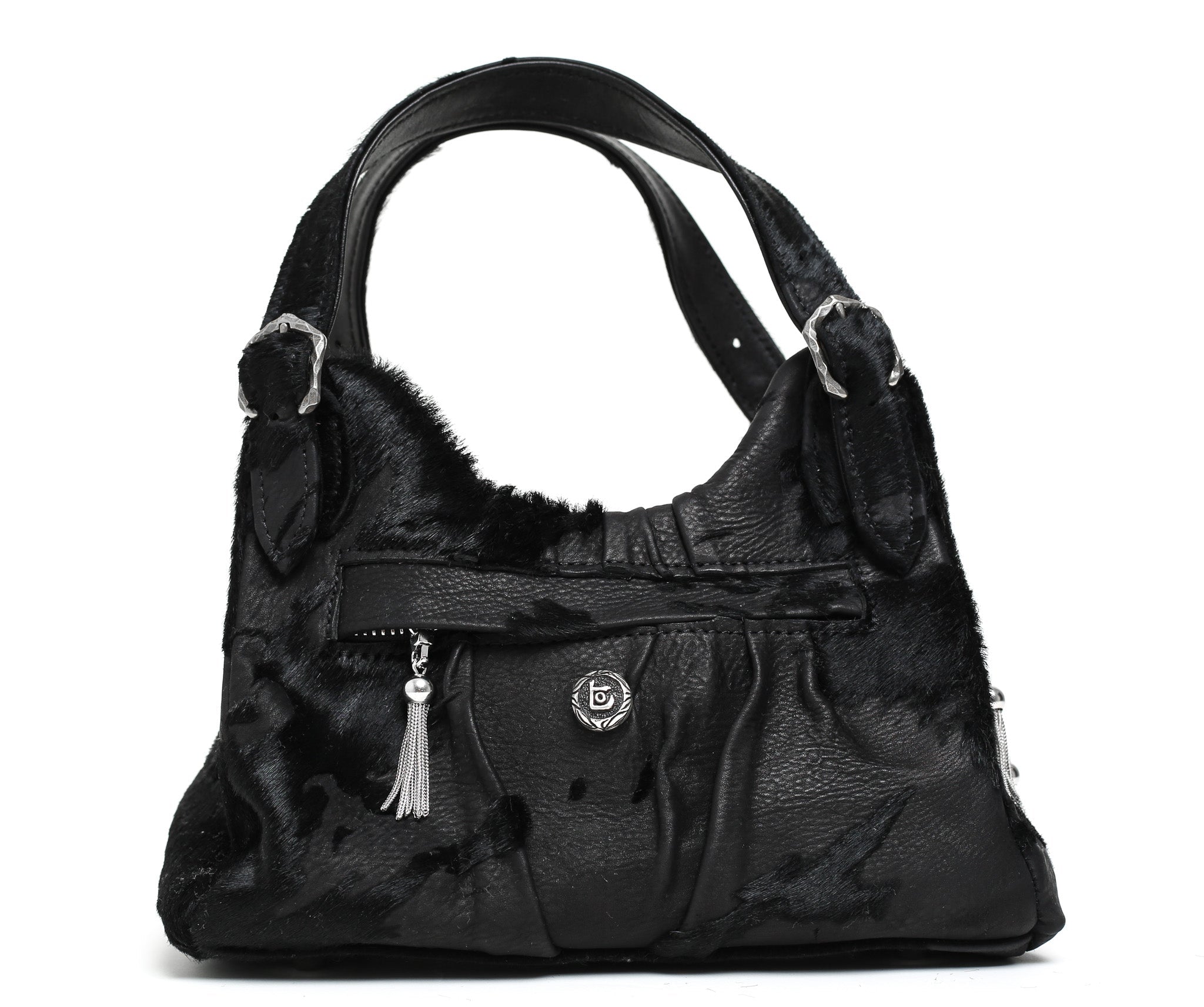 Minnie - Hair-On Calf Leather - Black