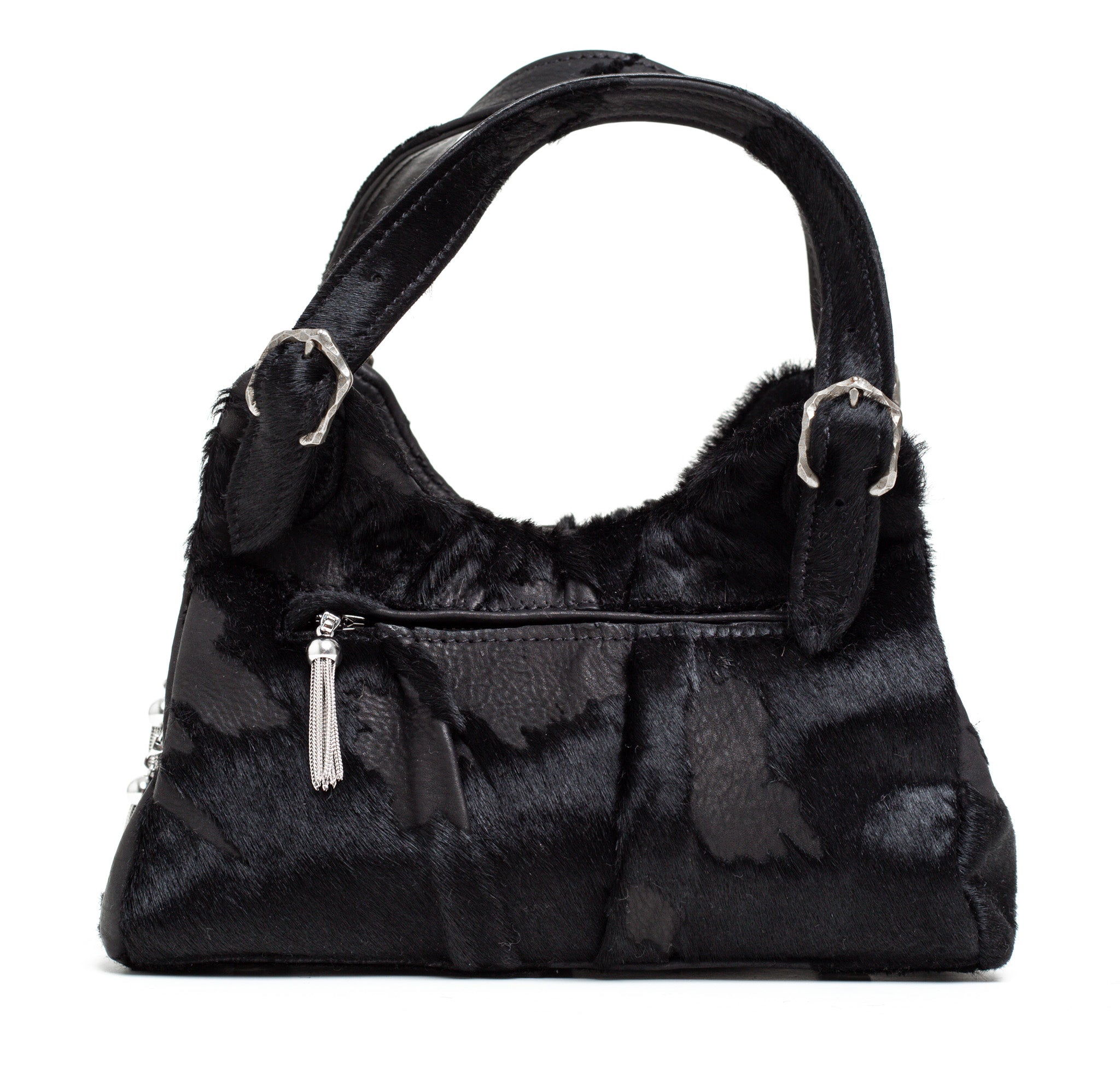 Minnie - Hair-On Calf Leather - Black