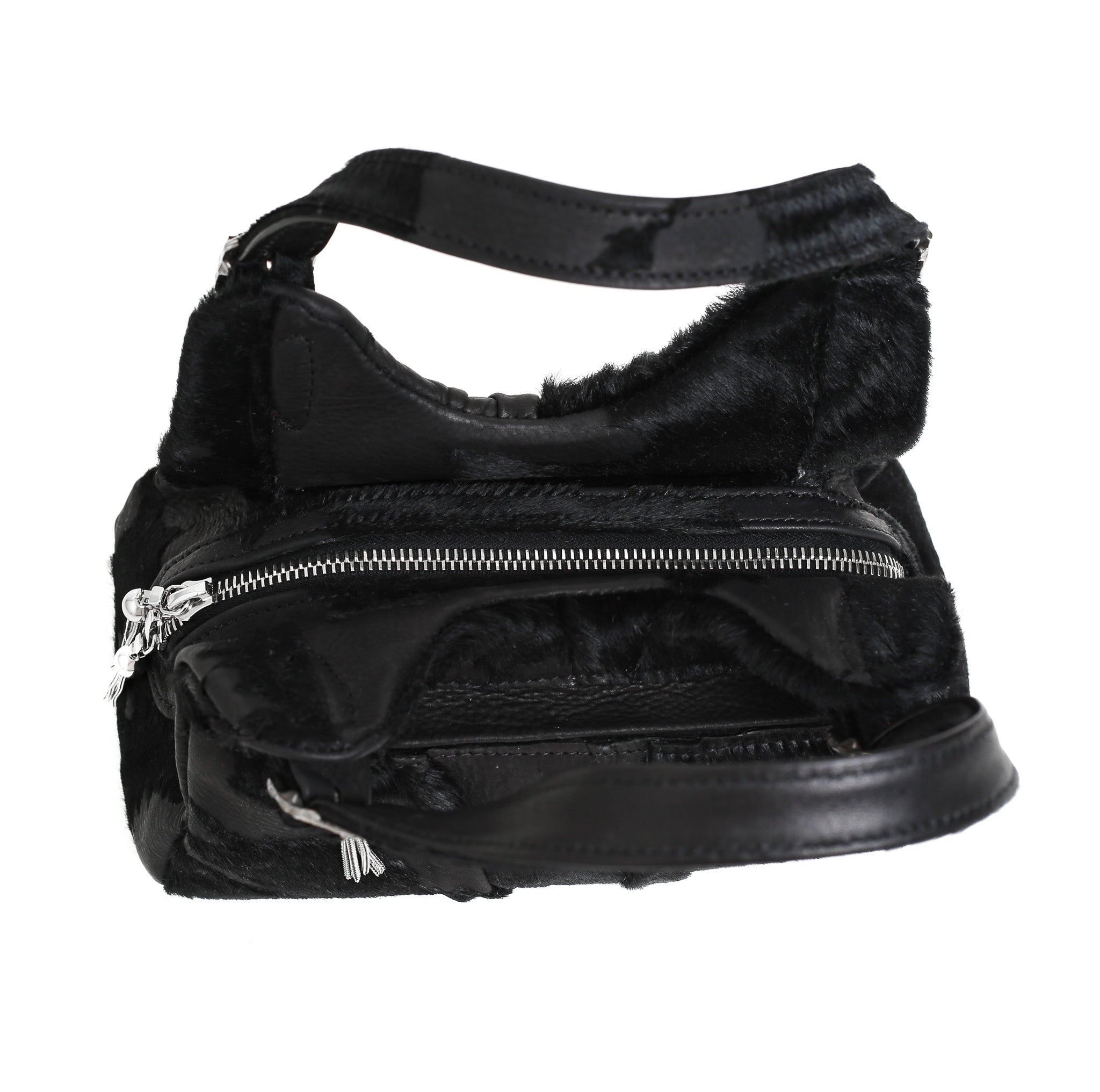 Minnie - Hair-On Calf Leather - Black