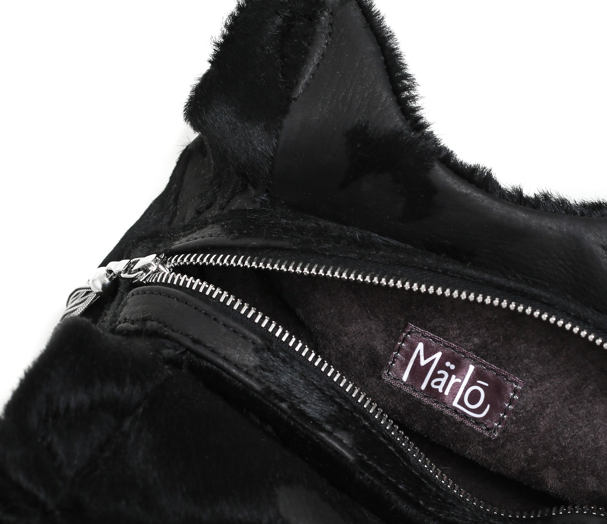 Minnie - Hair-On Calf Leather - Black