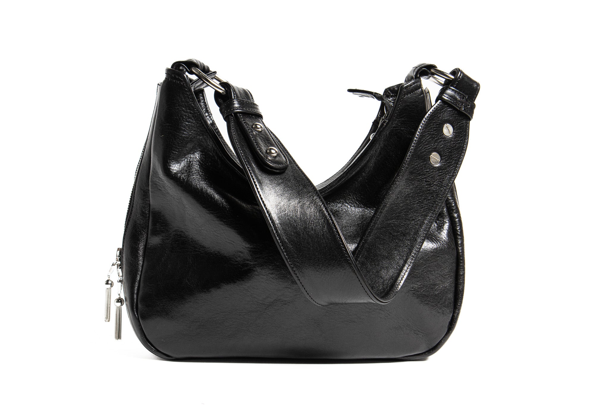 Mila 12 | Black Calfskin