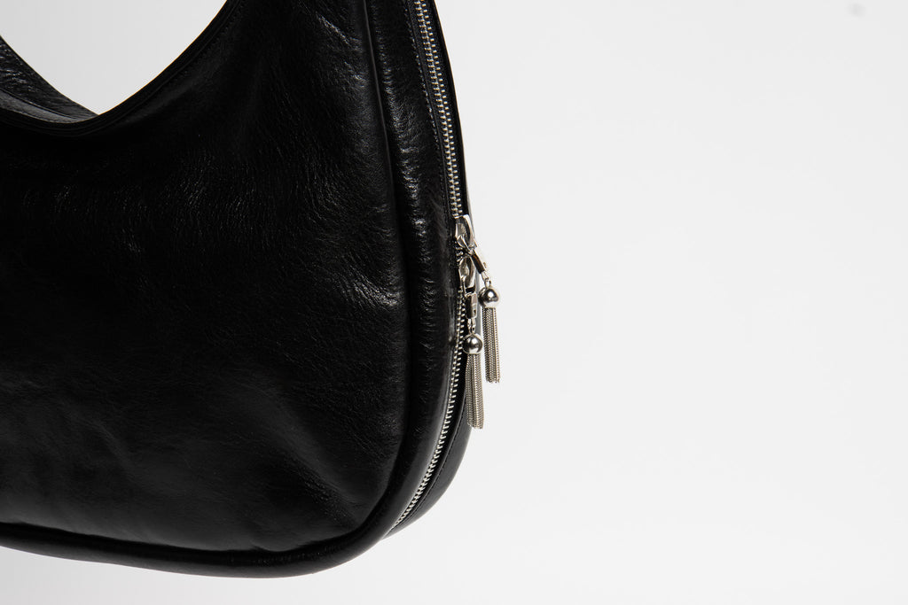 Mila 12 | Black Calfskin