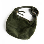 Quinn – Aniline Suede Deep Moss Green