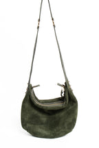 Quinn – Aniline Suede Deep Moss Green