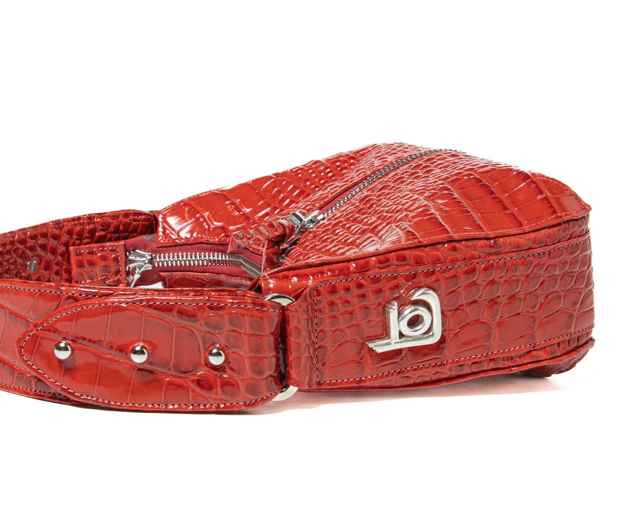 Ingrid 10 – Crocodile Embossed Patent Leather
