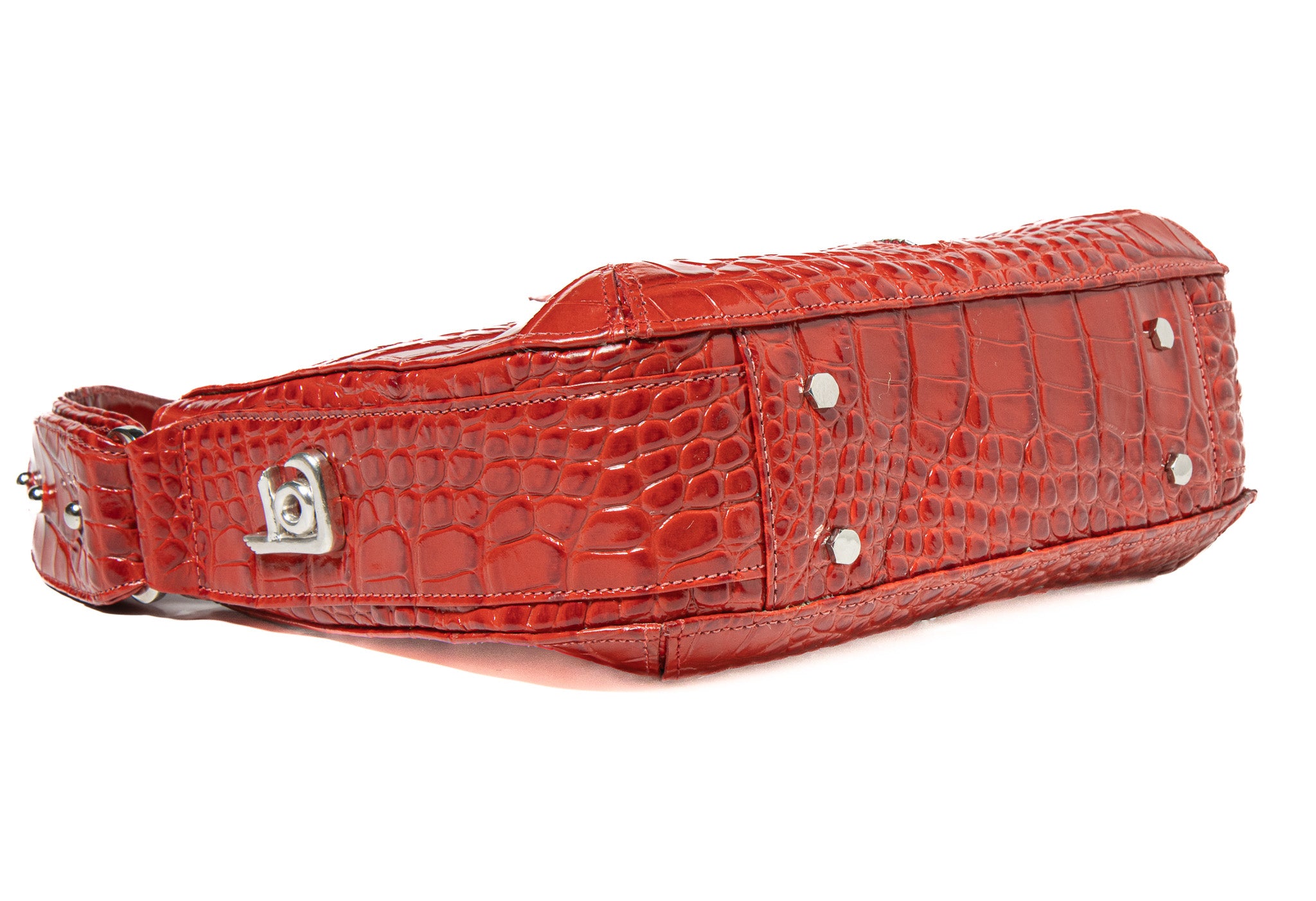 Ingrid 10 – Crocodile Embossed Patent Leather