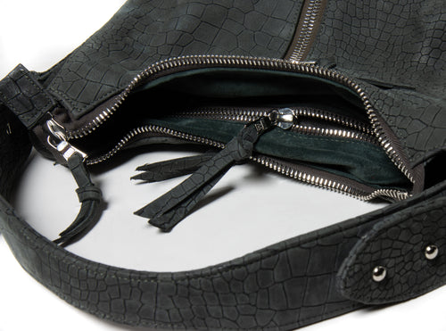 Ingrid – Crocodile Embossed Nubuck