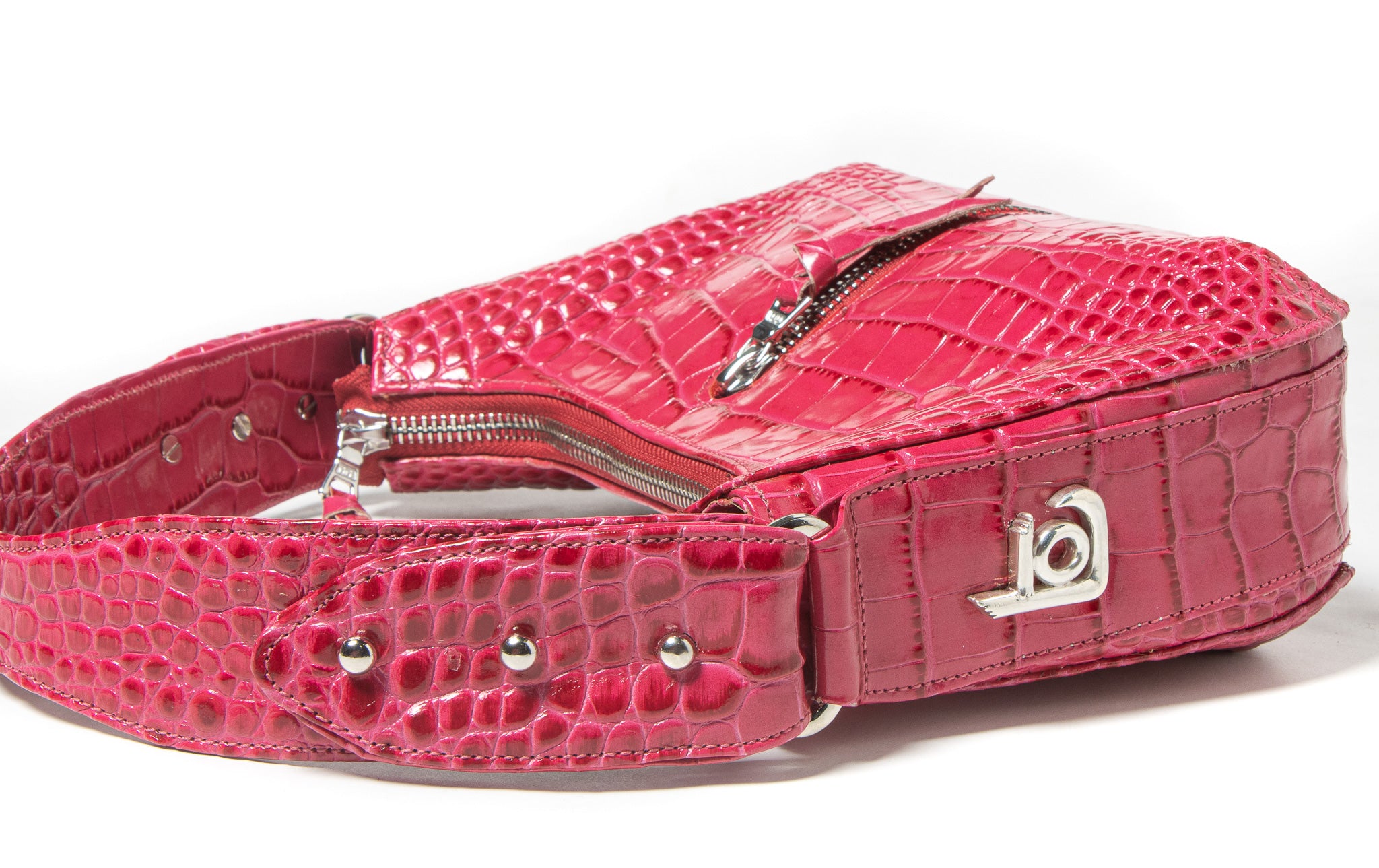 Ingrid 10 – Crocodile Embossed Patent Leather