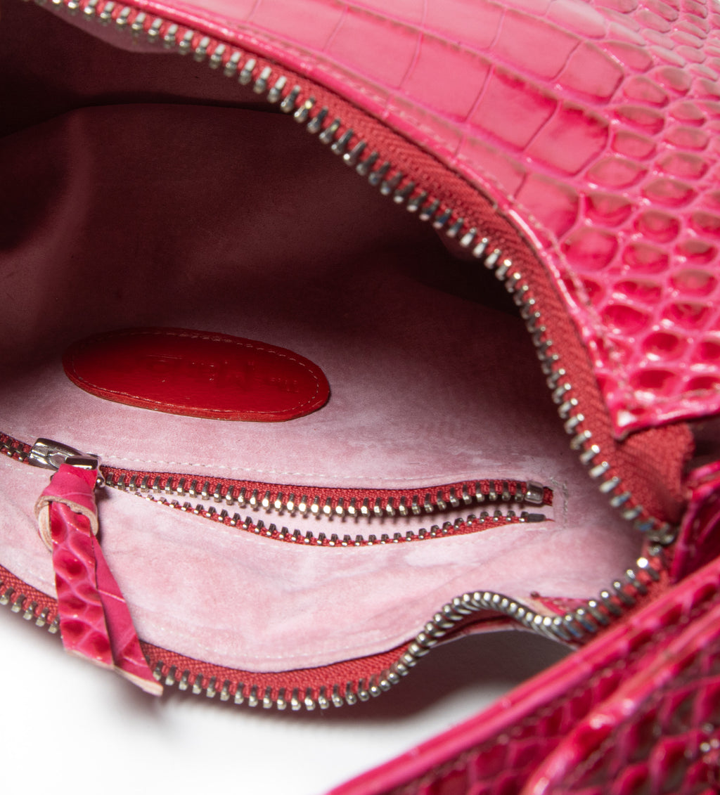 Ingrid 10 – Crocodile Embossed Patent Leather