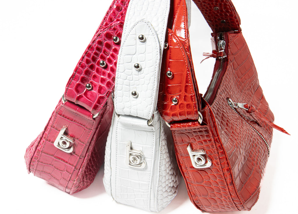 Ingrid 10 – Crocodile Embossed Patent Leather