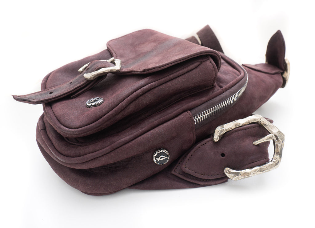 The Chet – Eggplant Horsehide