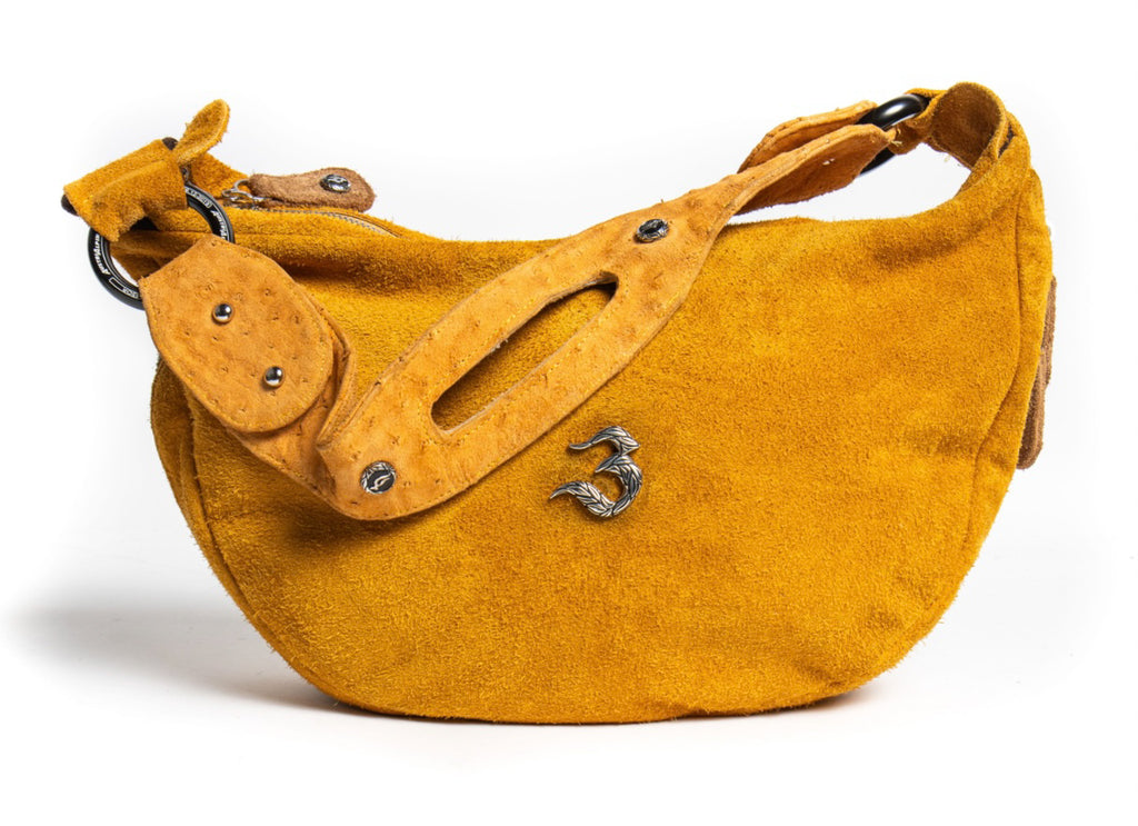 Quinn – Gold Calf Suede