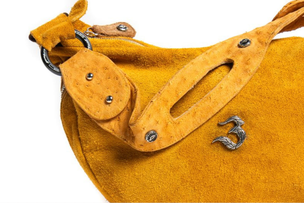 Quinn – Gold Calf Suede