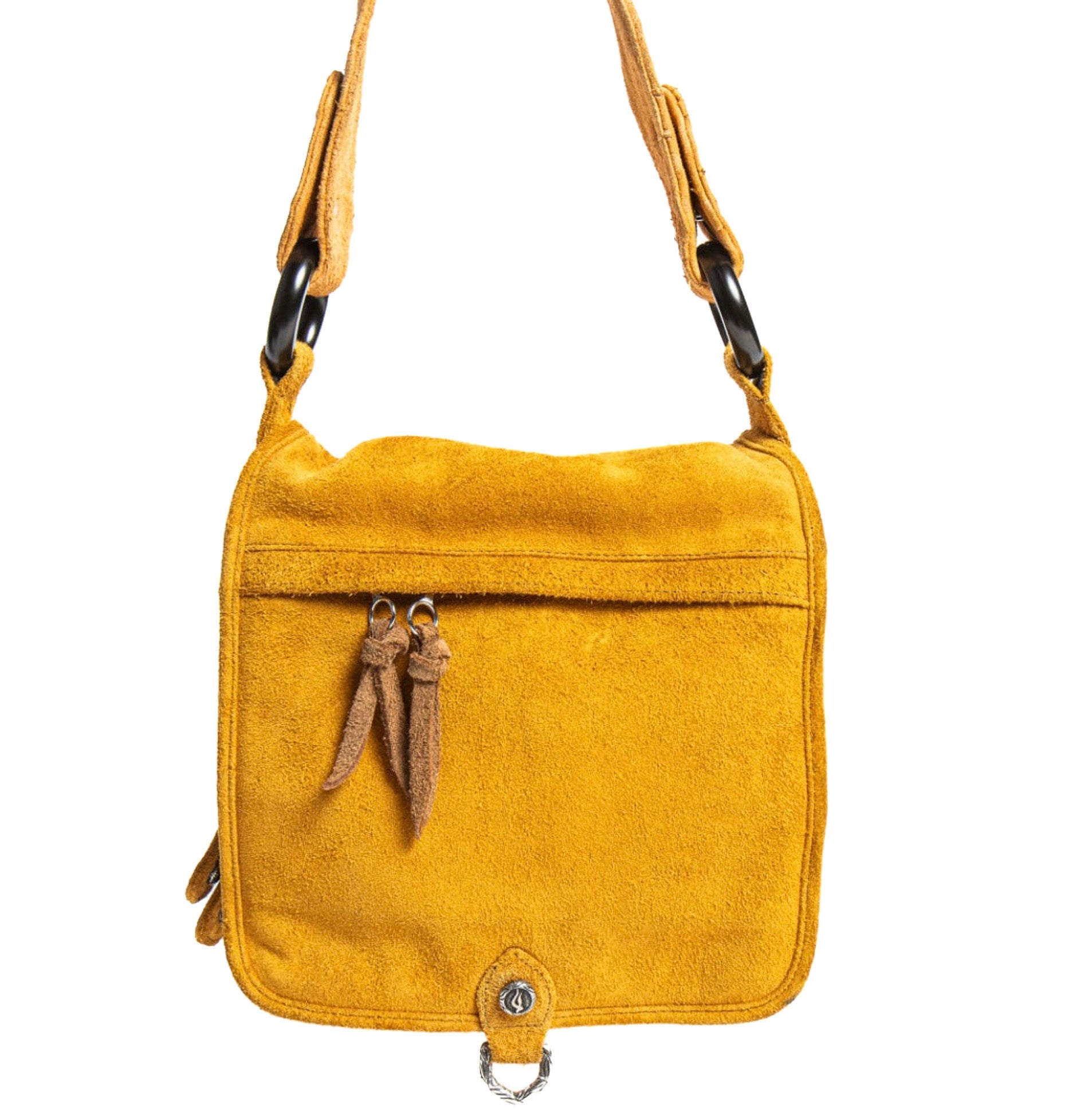 Messi – Gold Calf Suede with Ostrich Strap