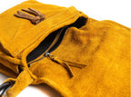 Messi – Gold Calf Suede with Ostrich Strap