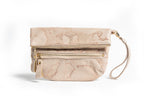 Cici – Acid Washed Hair-On Calf Clutch