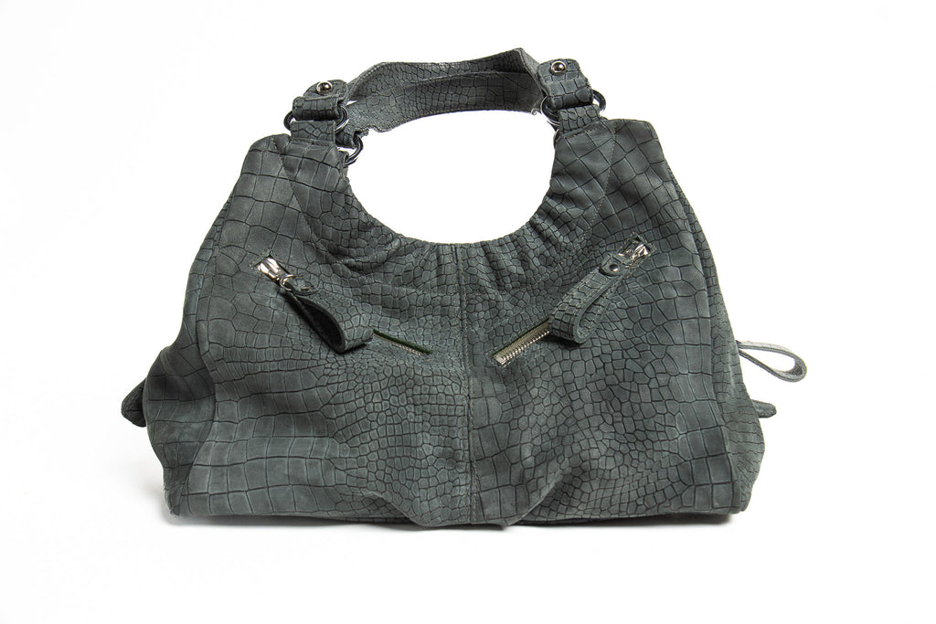 Harlow – Crocodile Embossed Nubuck