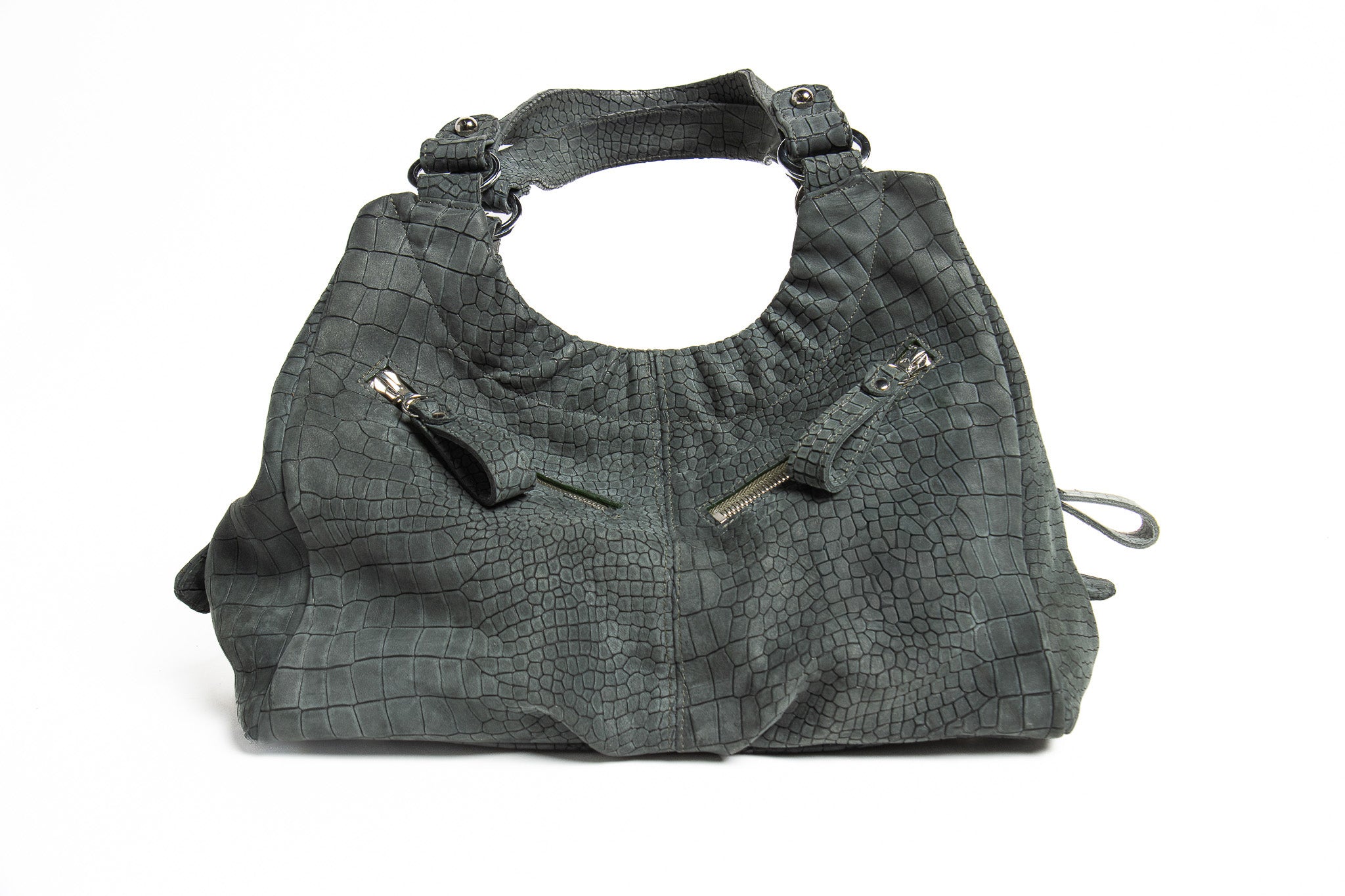 Harlow – Crocodile Embossed Nubuck