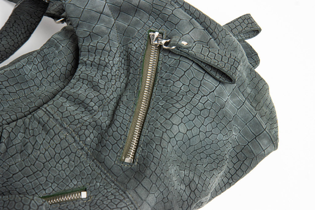 Harlow – Crocodile Embossed Nubuck