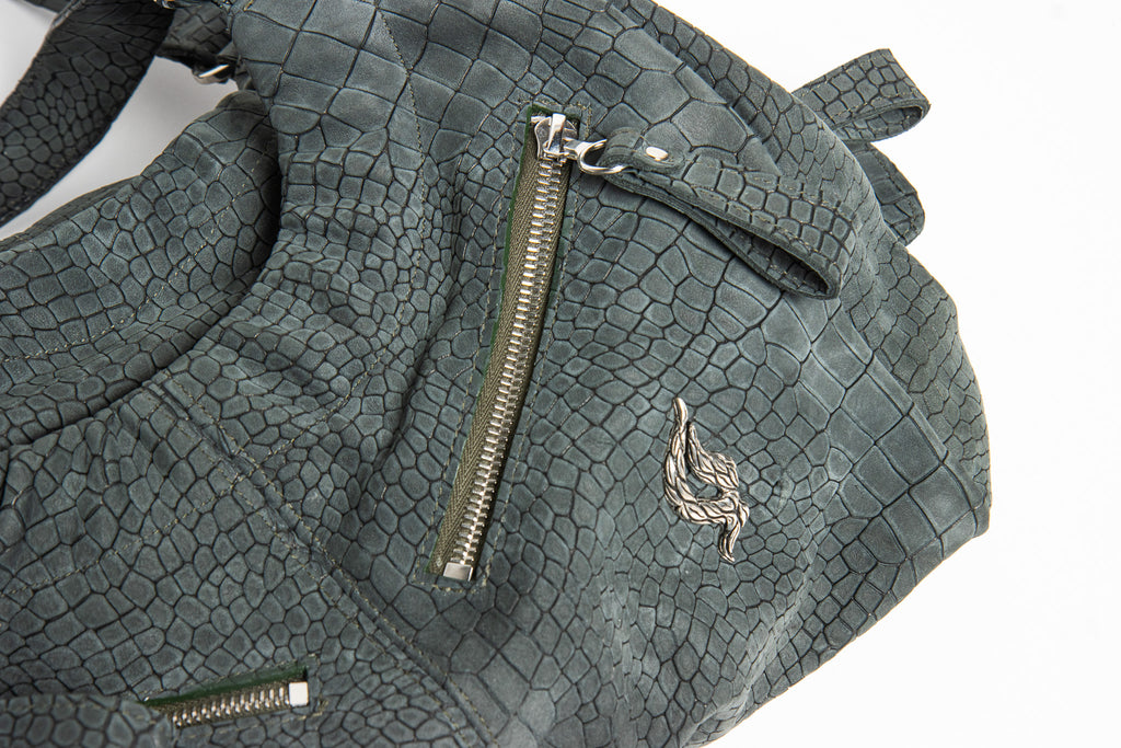 Harlow – Crocodile Embossed Nubuck