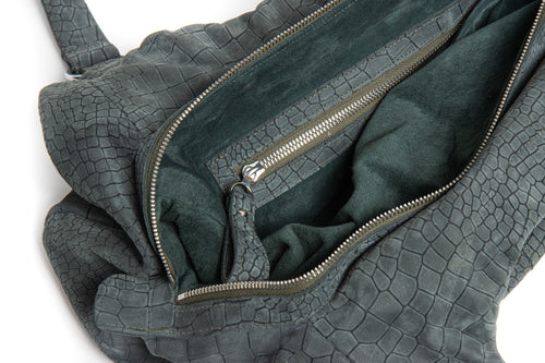 Harlow – Crocodile Embossed Nubuck