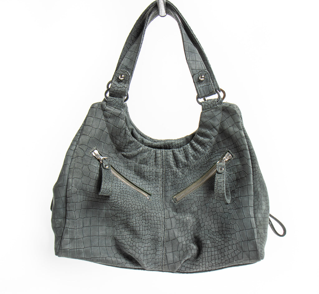 Harlow – Crocodile Embossed Nubuck