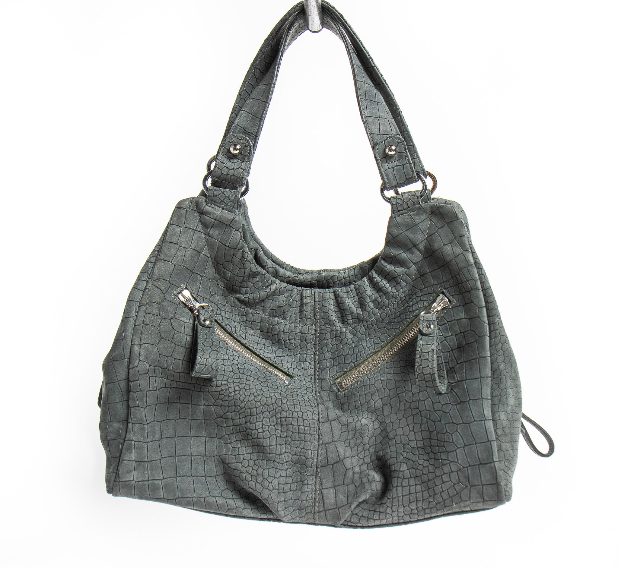 Harlow – Crocodile Embossed Nubuck