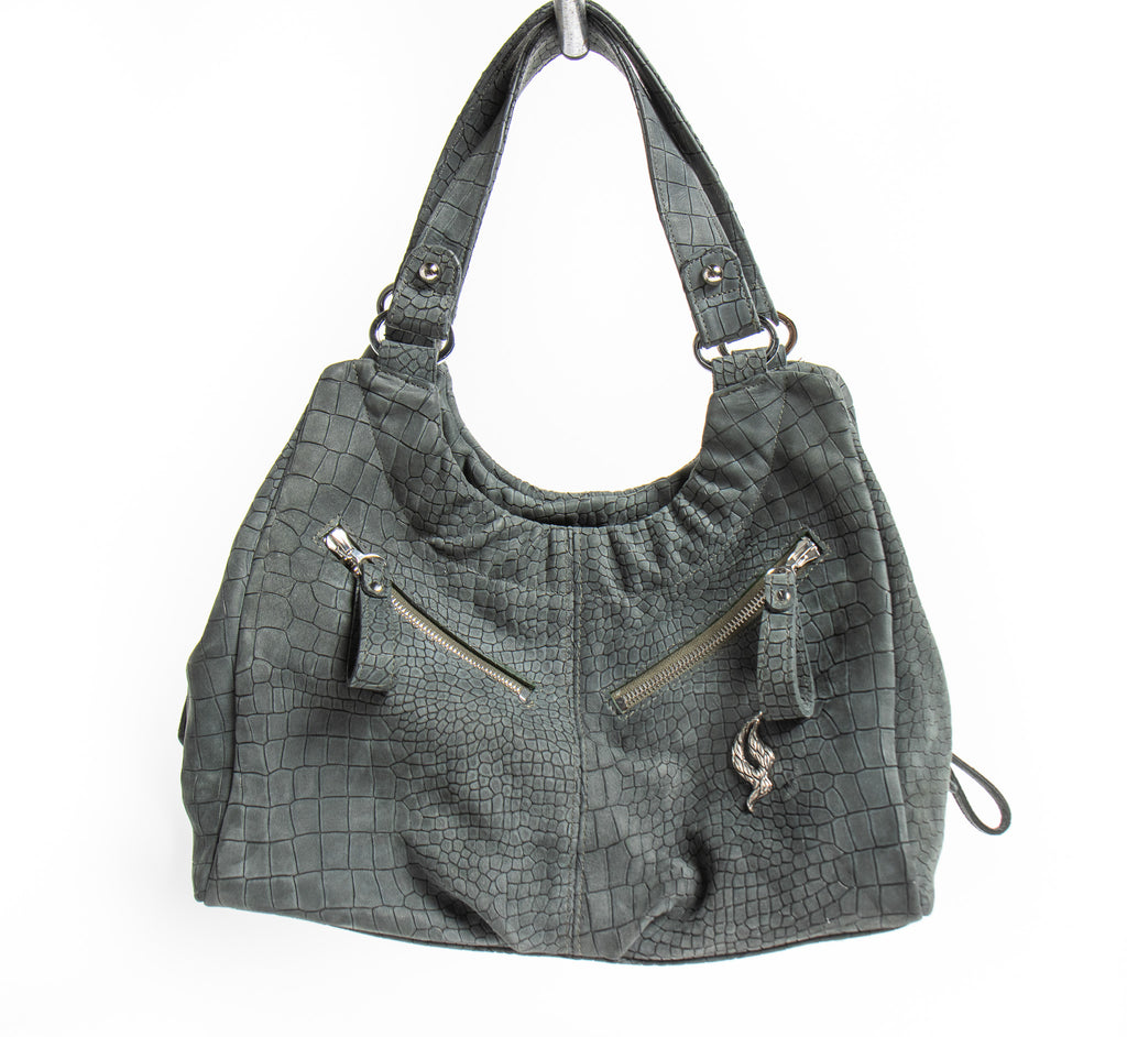 Harlow – Crocodile Embossed Nubuck