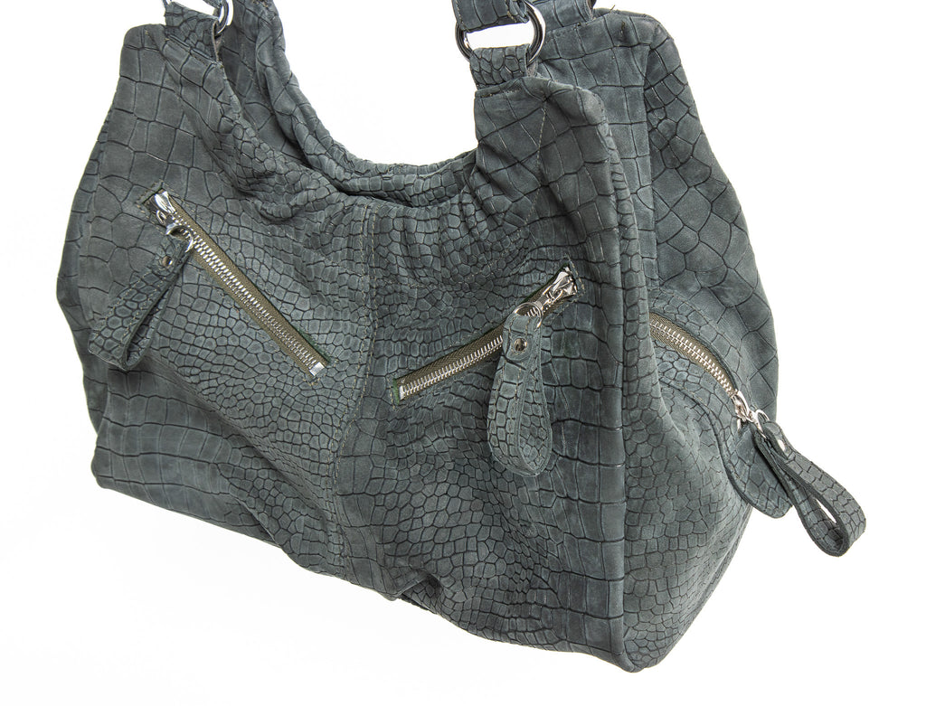 Harlow – Crocodile Embossed Nubuck