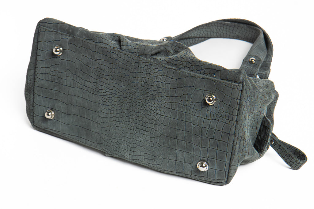 Harlow – Crocodile Embossed Nubuck